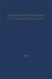 Netherlands Yearbook of International Law 2000, Volume 31